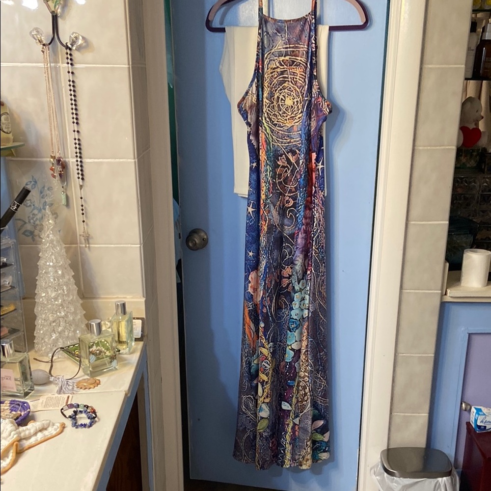 Elegant Multicolor Maxi Dress